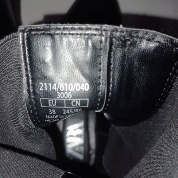 ZARA CHUNKY PLATFORM ANKLE BOOTS - GOTH GRUNGE STYLE - Picture 12 of 13